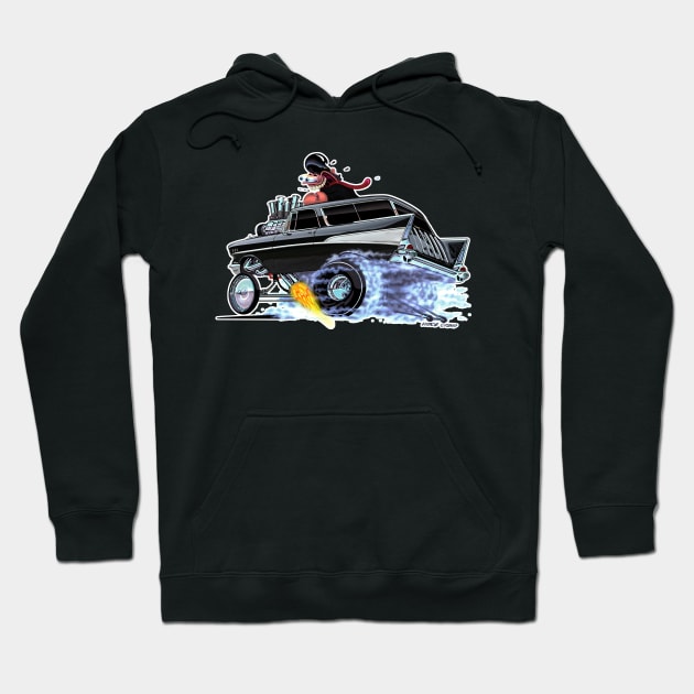 GREAZY 1957 Nomad Black Hoodie by vincecrain